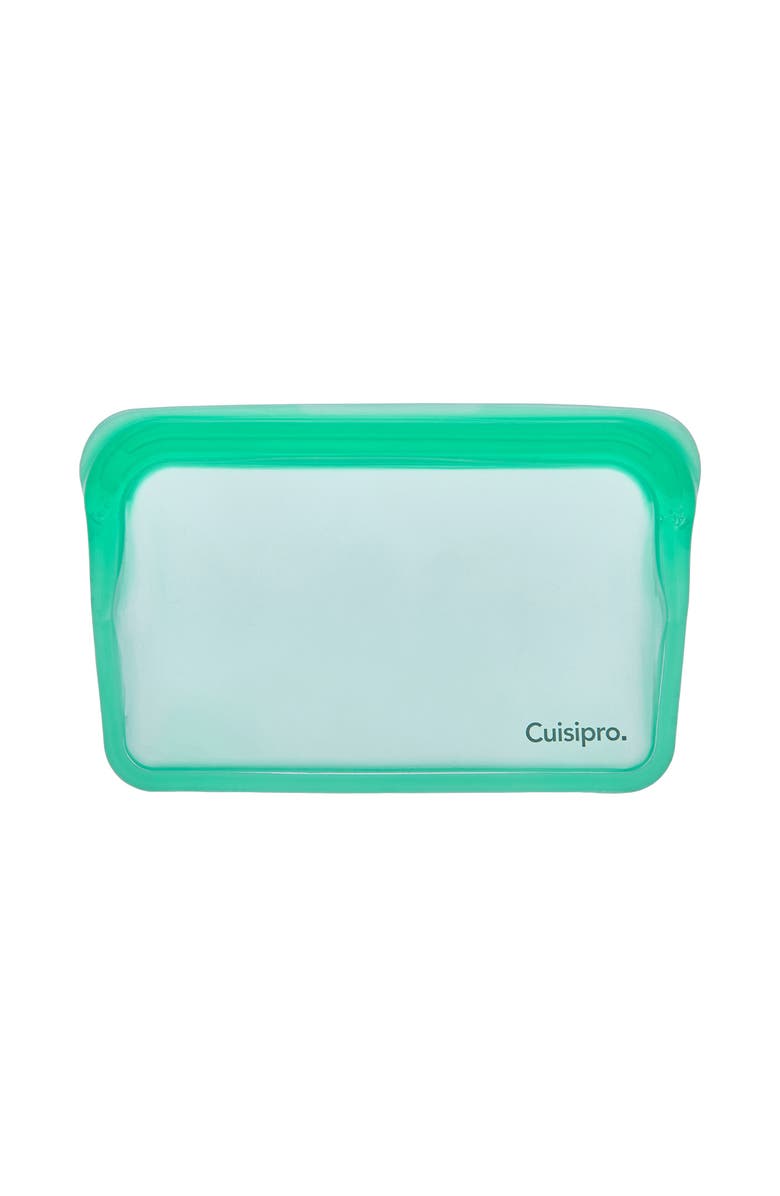 CUISIPRO Pack-It Silicone Reusable Storage Bag, 400ml/13.5 oz, Main, color, Green