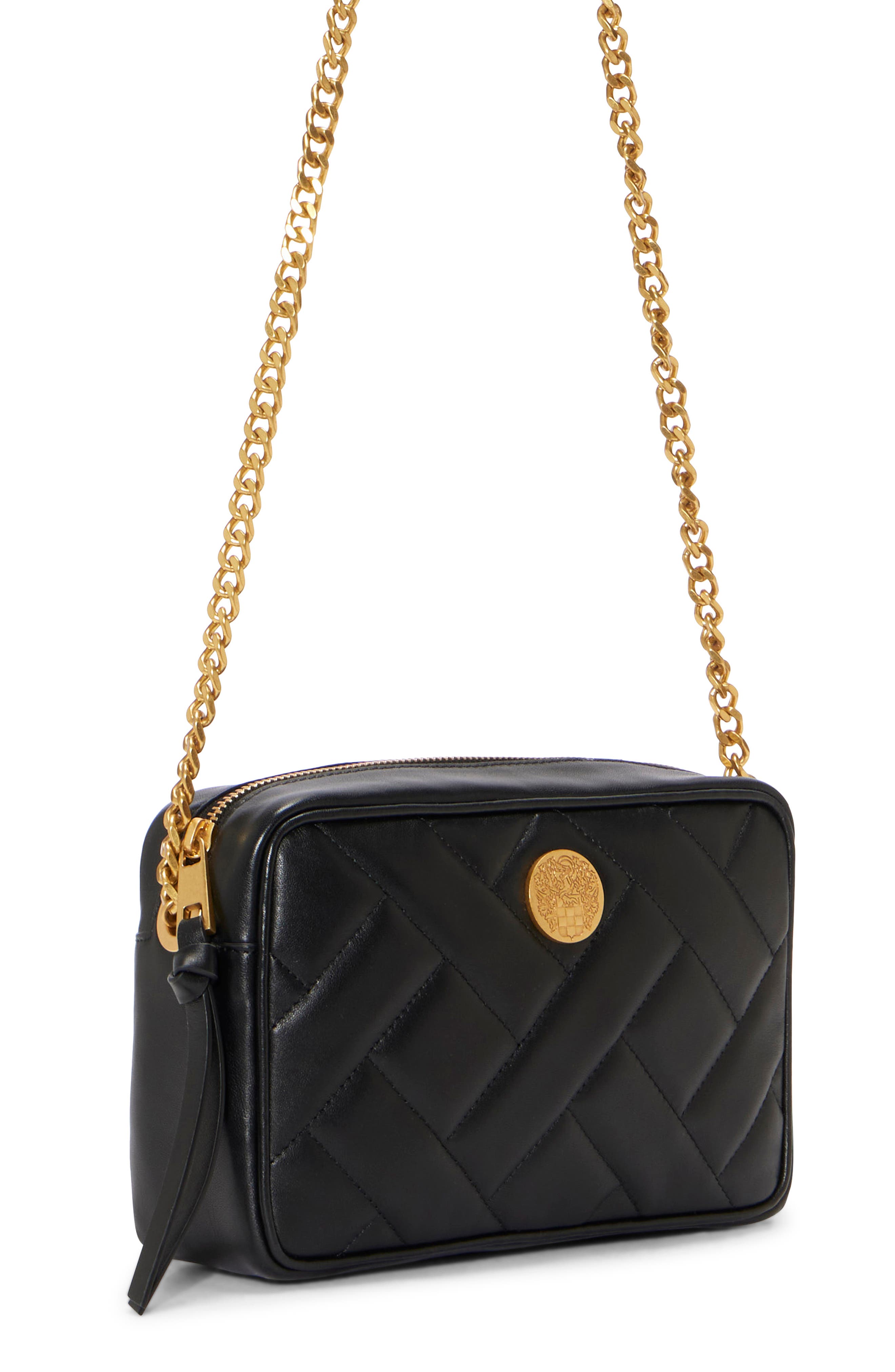 Vince Camuto Kisho Quilted Leather Crossbody Bag, Alternate, color, 