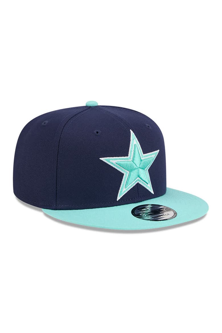 Men's New Era  Navy/Light Blue Dallas Cowboys Two-Tone Color Pack 9FIFTY Snapback Hat, Alternate, color, Navy