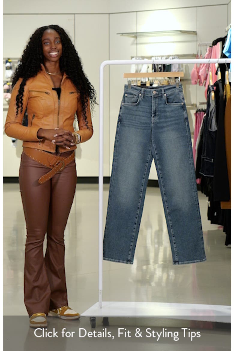 Stovepipe High Waist Straight Leg Jeans video