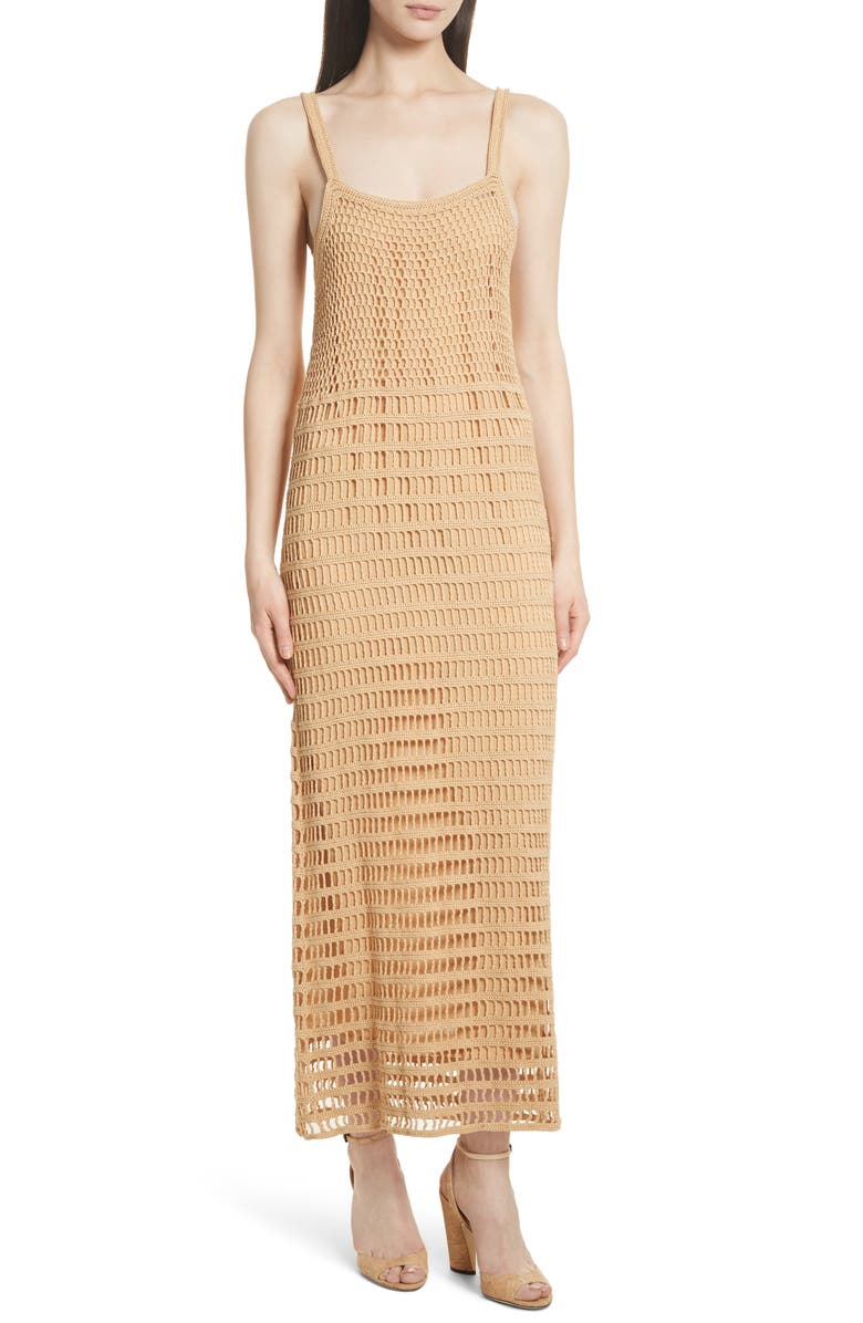 Elizabeth and James Crochet Maxi Dress, Main, color, 