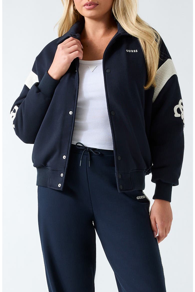 Danika Padded Bomber Jacket, Main, color, BLUE