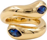 The M Jewelers Blue The Twisted Stone Pinky Ring