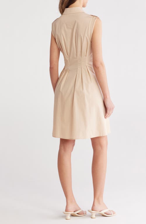 ELIZA J ELIZA J CAP SLEEVE FIT & FLARE SHIRTDRESS 