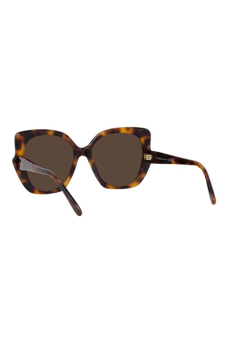 Thin 55mm Geometric Sunglasses, Alternate, color, DARK HAVANA / BROWN