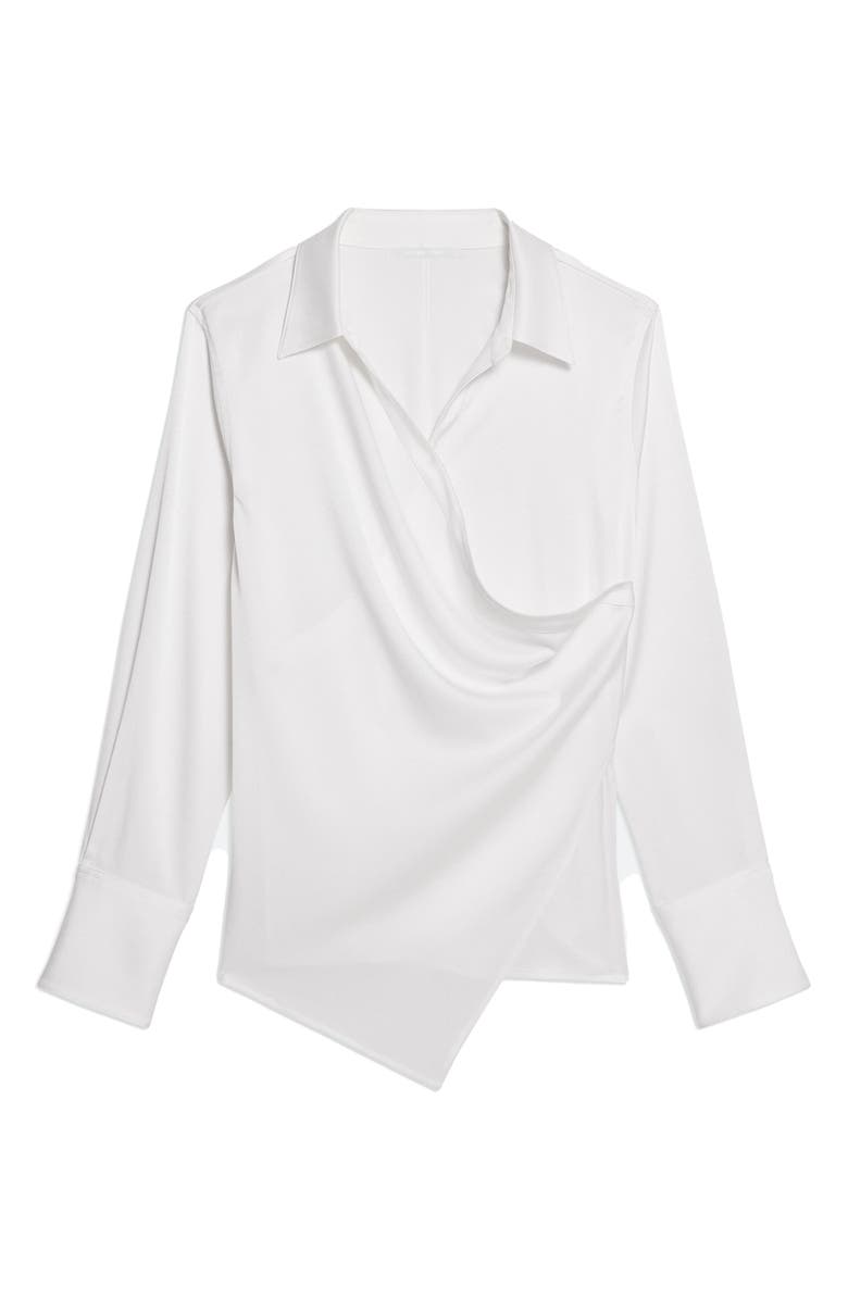 Helmut Lang Relax Faux Wrap Shirt, Alternate, color,
