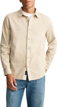 Mavi Jeans Cotton & Linen Button-Up Shirt