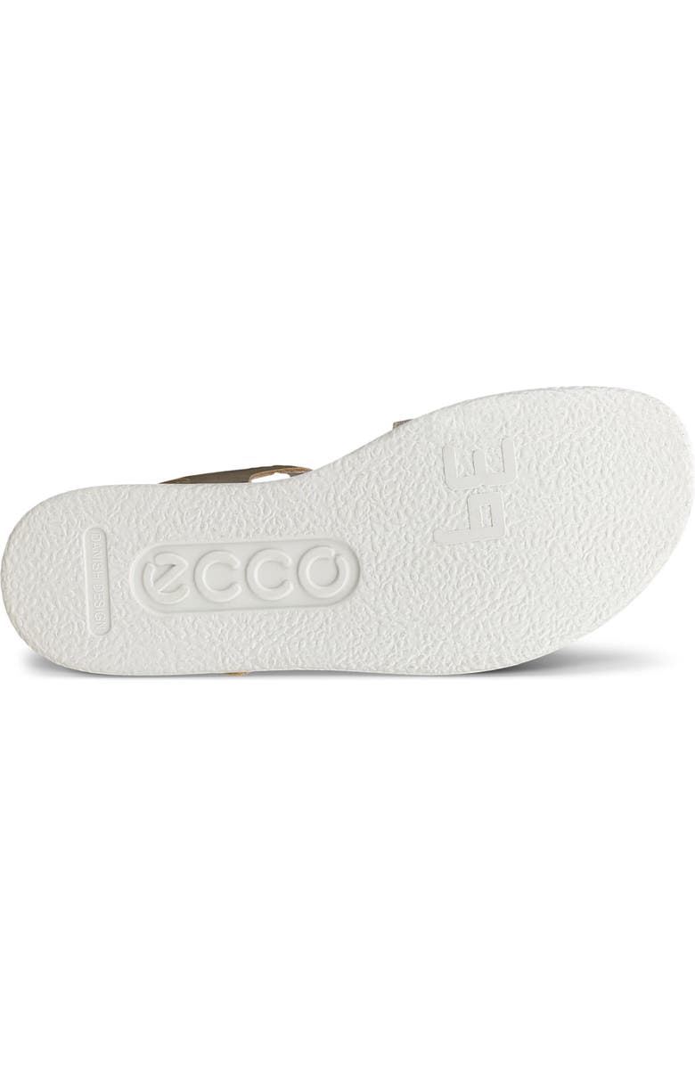 ECCO Flowt 2 Band Sandal, Alternate, color, Pure White Gold