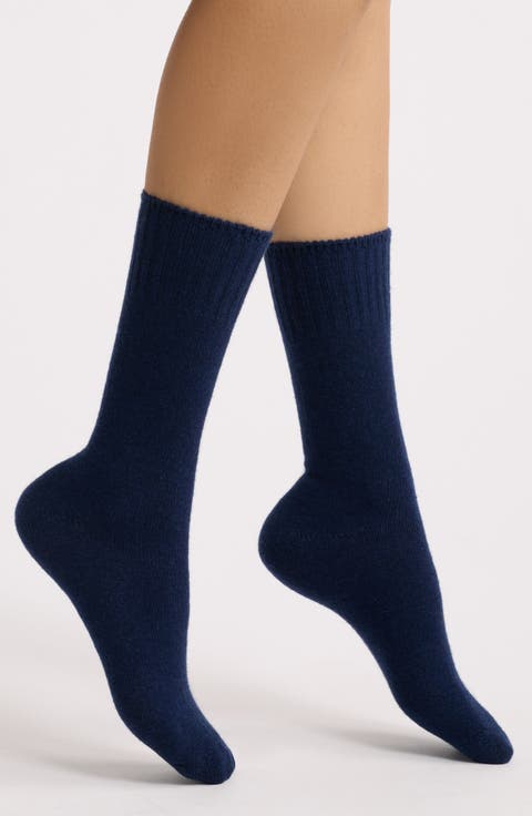 Rib Cuff Crew Socks