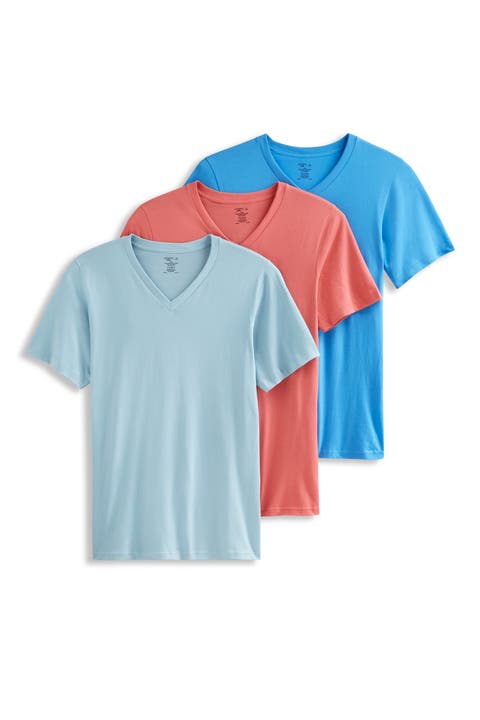 Men's 100% Cotton Classic V-Neck Undershirt - 3 Pack