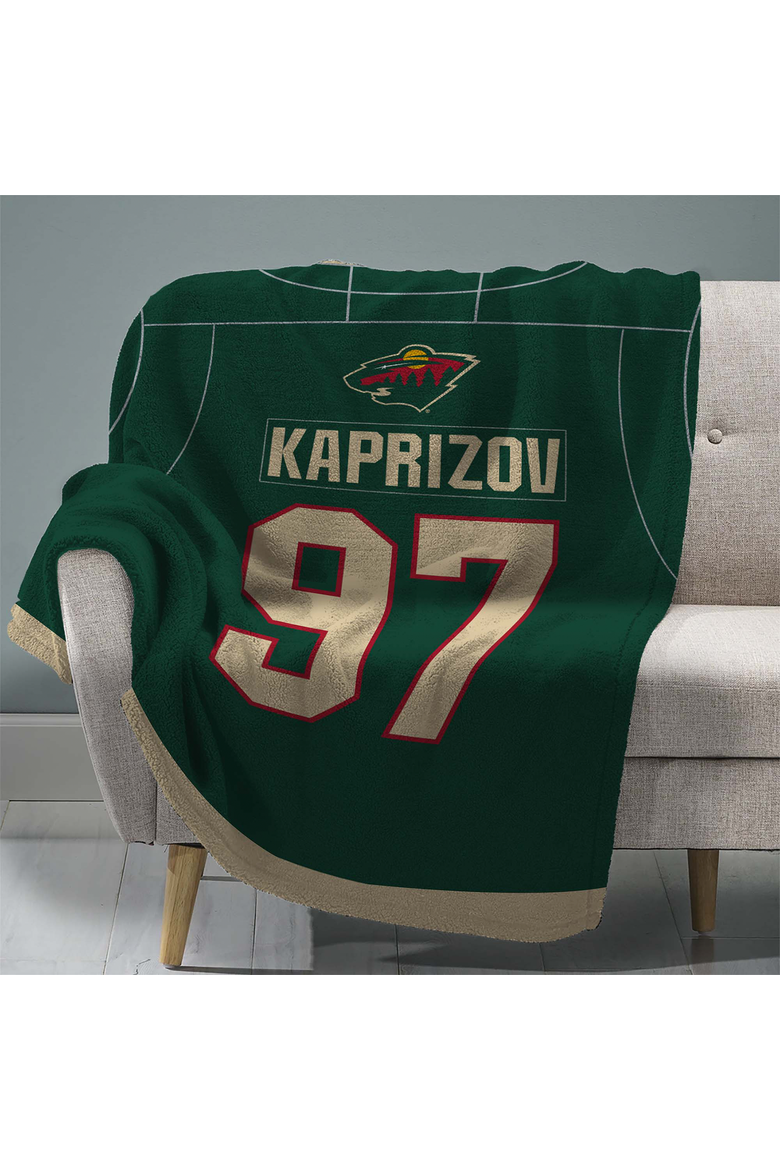Minnesota Wild Kirill Kaprizov 60" x 80" Rashel Throw Blanket, Main, color, None