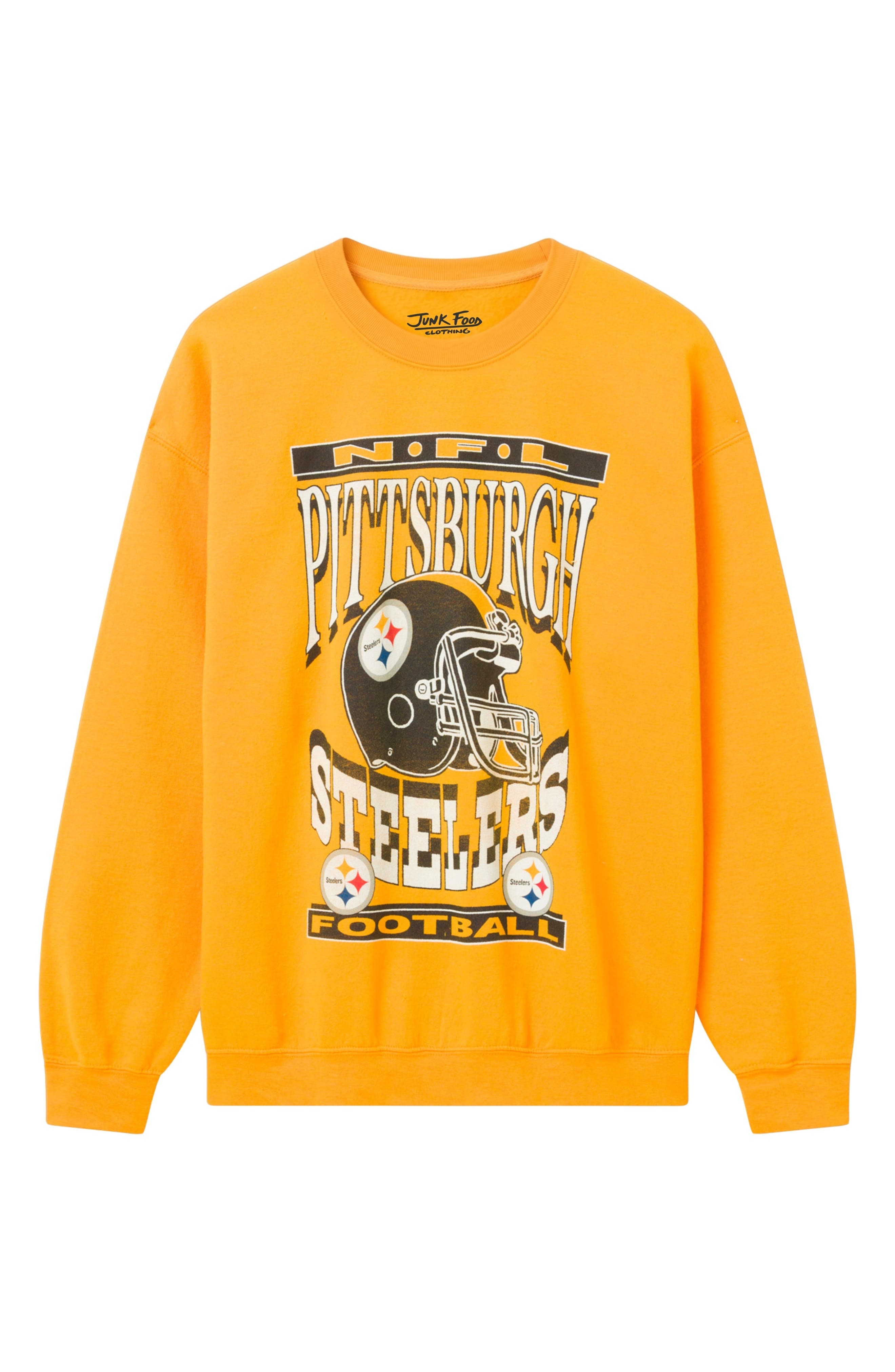 Junk Food Pittsburgh Steelers Helmet Crewneck Sweatshirt | Nordstrom