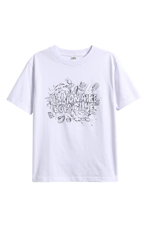 Kids' Explosion Logo Cotton Graphic T-Shirt