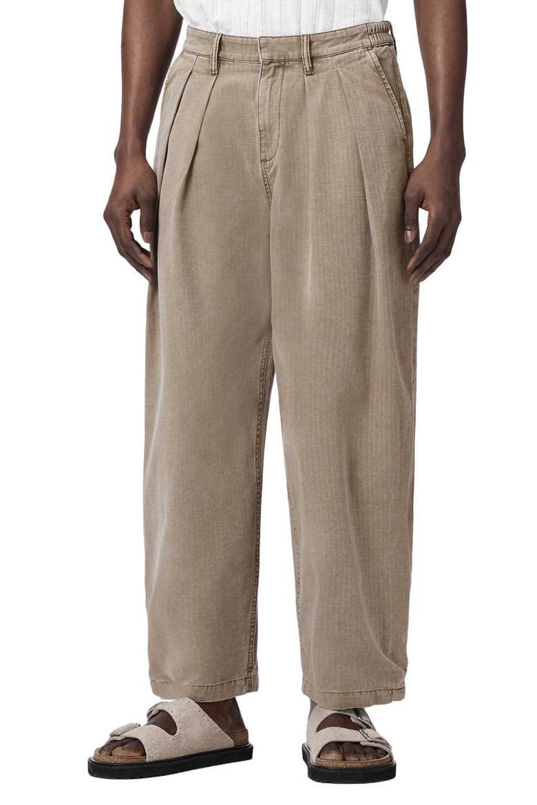 Becco Barrel Leg Pants, Main, color, STONE BROWN