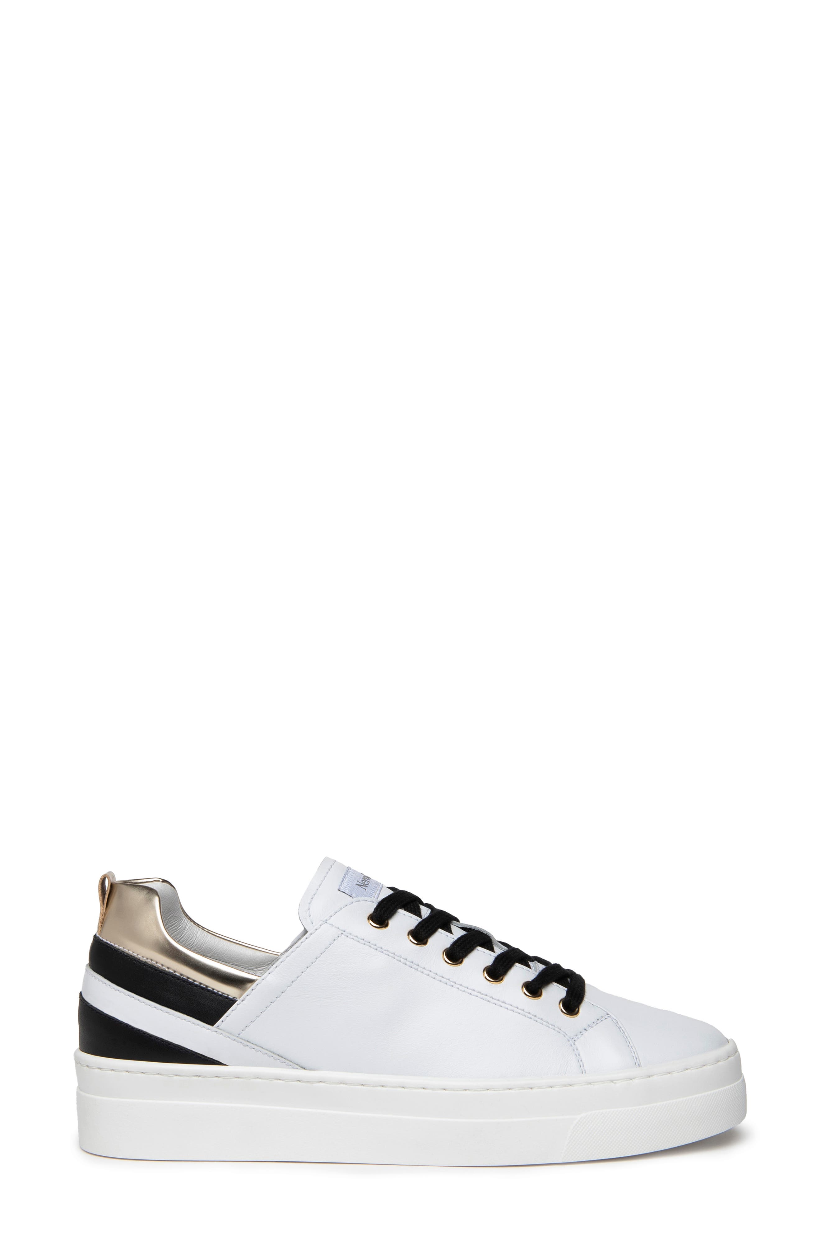 Stripe Platform Sneaker, Alternate, color, WHITE