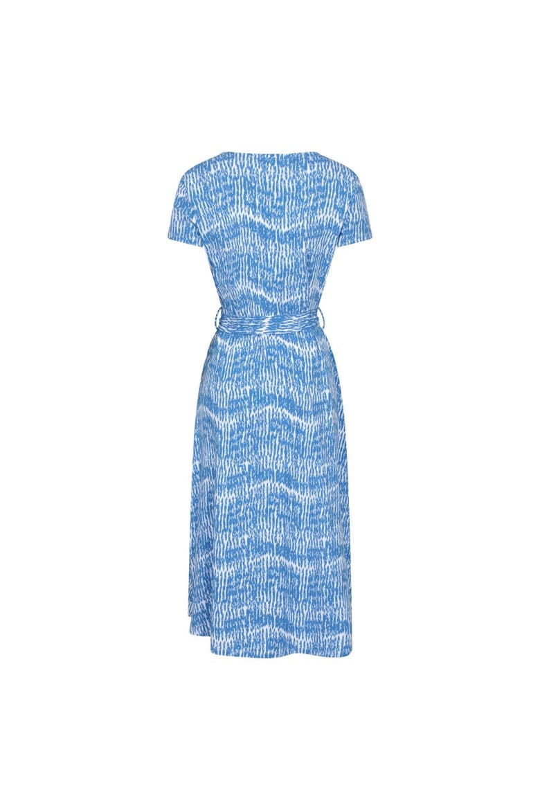 Santorini Wrap Midi Dress, Alternate, color, Bright Blue