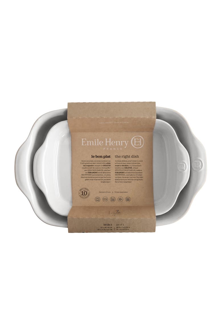 Rectangular Baking Dish, Set of 2, 1.25 qt, 2.4 qt, Alternate, color, Flour