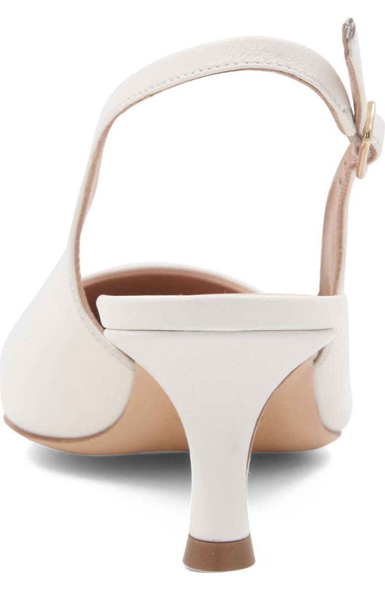 Bruno Magli Palerma Pointed Toe Slingback Pump, Alternate, color, White