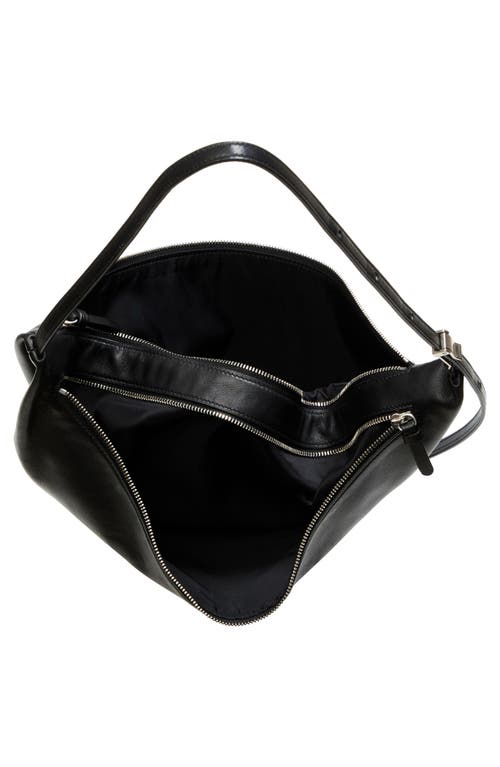 Proenza Schouler Tetra Double-zip Napa Leather Shoulder Bag In Black