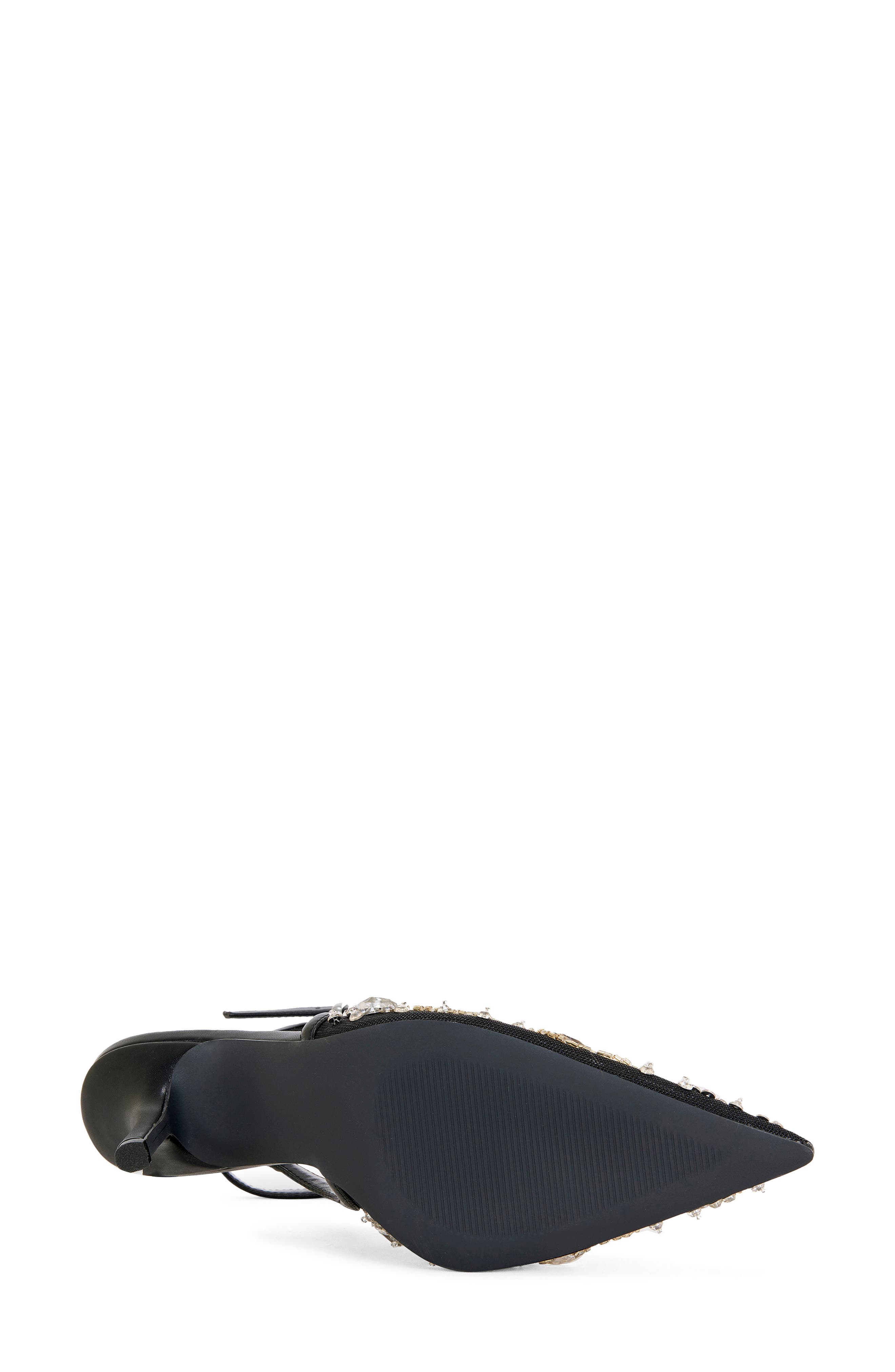 AZALEA WANG Ghouldie Ankle Strap Pointed Toe Pump, Alternate, color, Black Multi