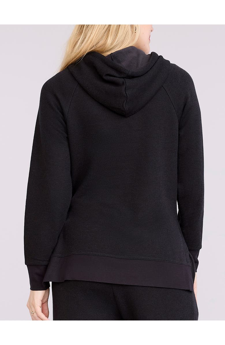 MOTHERHOOD MATERNITY Relaxed Fit Maternity Hoodie, Alternate, color, Black