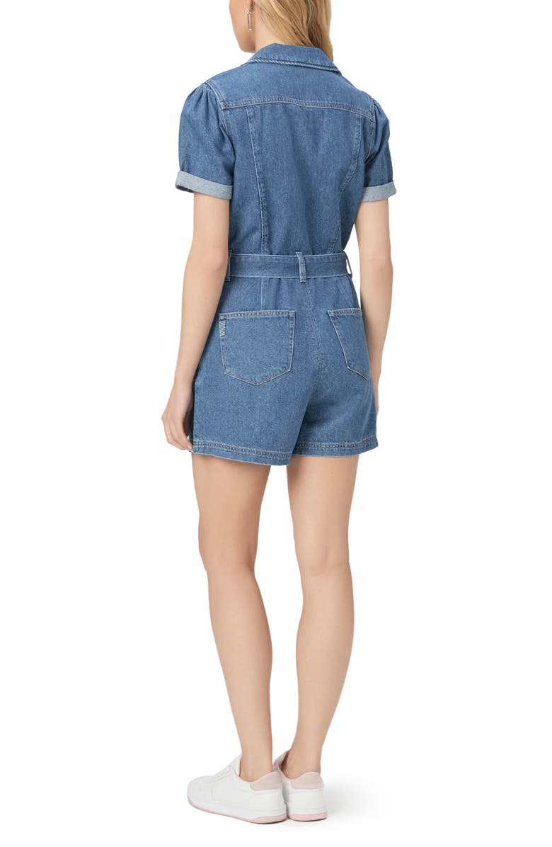 PAIGE Meg Denim Romper, Alternate, color, Merel