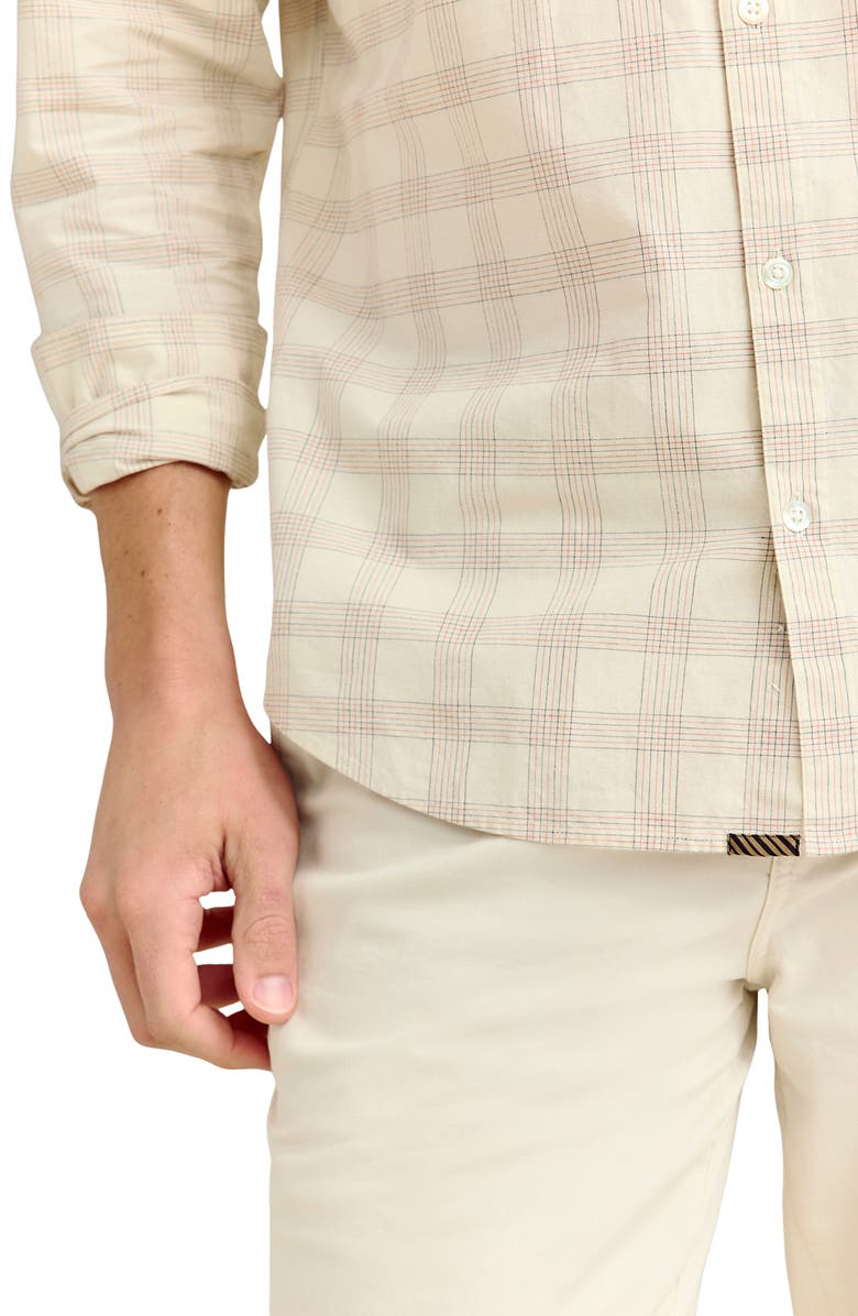 Billy Reid 'John T' Standard Fit Check Sport Shirt, Alternate, color, Tinted White