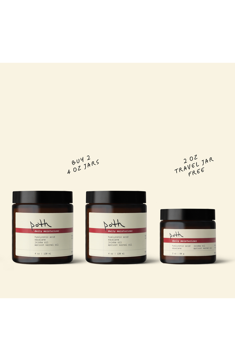 poth Daily Moisturizer - 2 oz / 60ml, Main, color, 4 Oz (2X) + Free 2 Oz