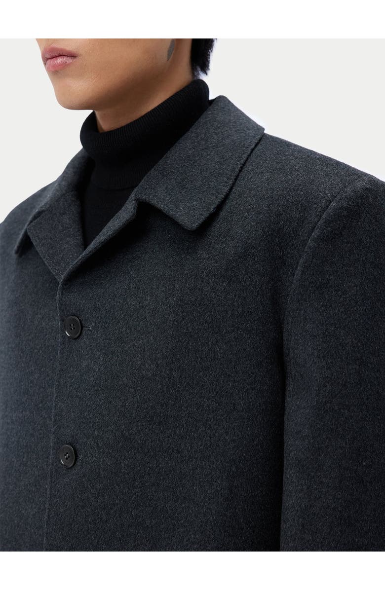 GOBI Mongolian Cashmere Men's Single Breasted Cashmere Coat, Alternate, color, Charcoal