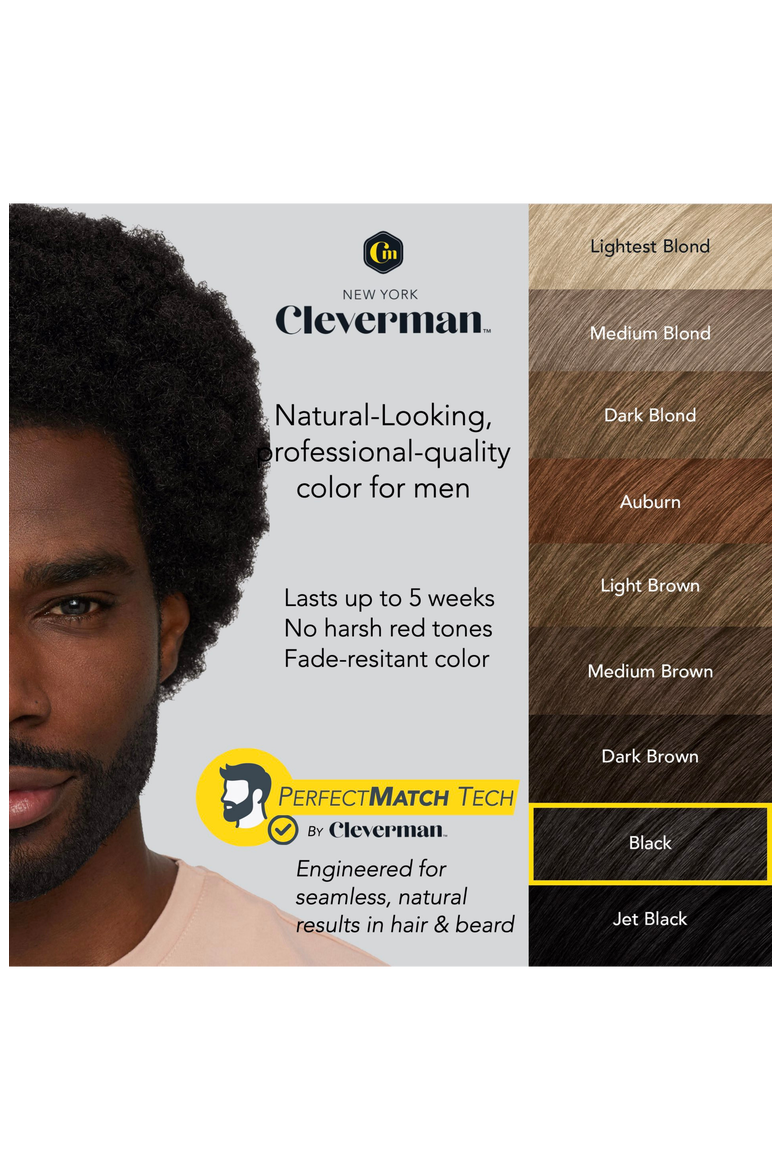Coarse & Coily Hair · Reusable Beard & Hair Dye Kit, Alternate, color, Black