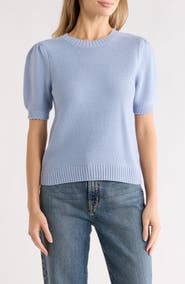 Melrose and Market Textured Stitch Short Sleeve Sweater