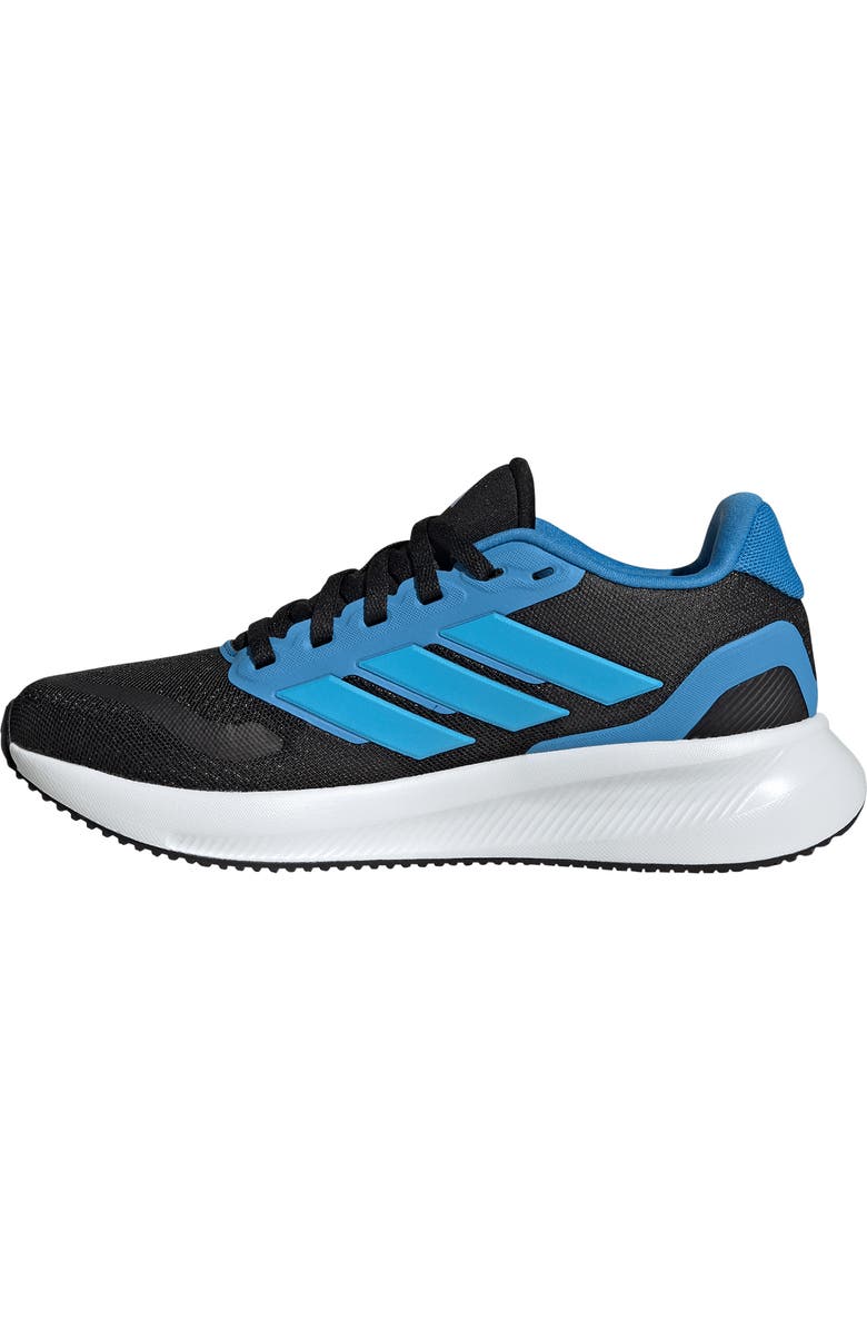 adidas Kids' Run Falcon 5 Running Shoe, Alternate, color, Black/ Aquamarine/ Ray Blue