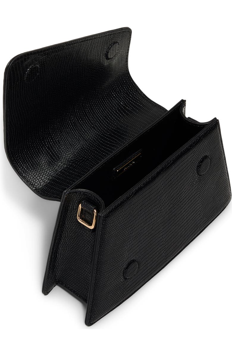 ALDO Aellaax Snakeskin Embossed Faux Leather Top Handle Bag, Alternate, color,