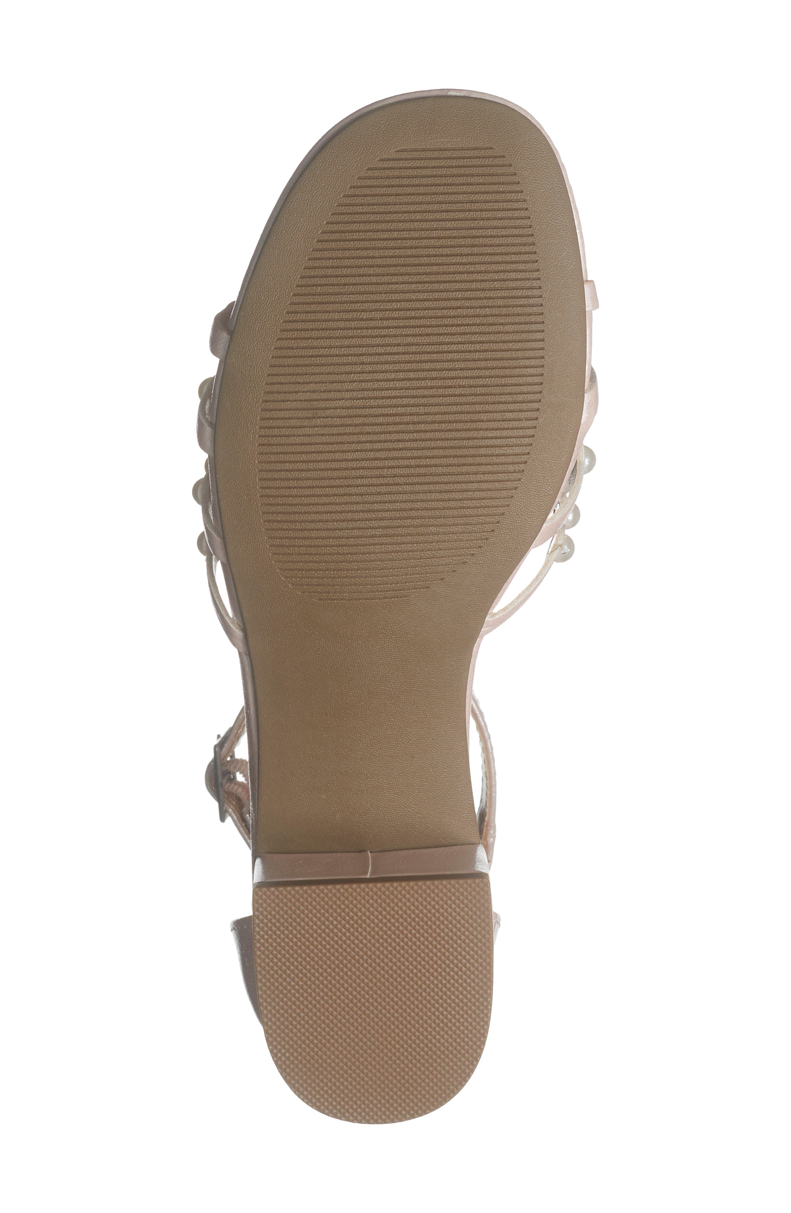 Kids' Gabbi Faux Pearl Sandal, Alternate, color, PINK
