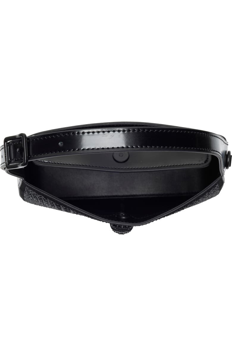 Kurt Geiger London Crystal Embellished Shoulder Bag, Alternate, color, Black