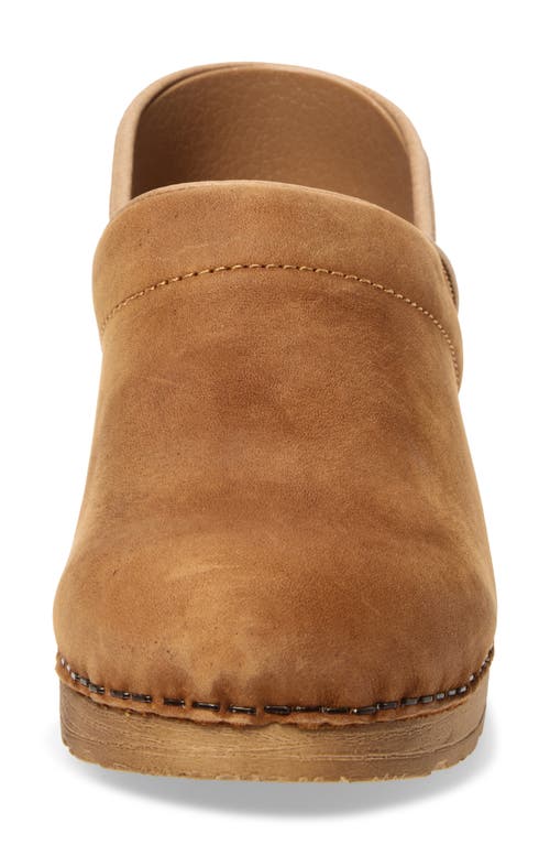 Sanita Professional Leather Clog In Brown