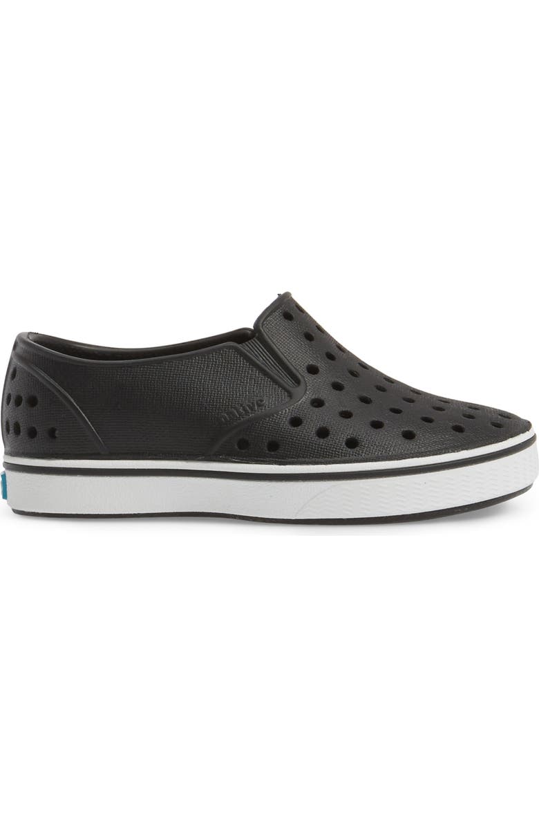 Native Shoes Kids' Miles Slip-On Sneaker, Alternate, color, Jiffy Black/ Shell White