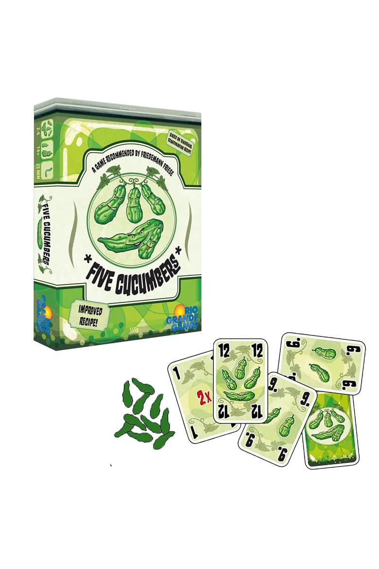 Rio Grand Games Five Cucumbers Trick Taking Card Game, Ages 14+, Alternate, color, Multicolored
