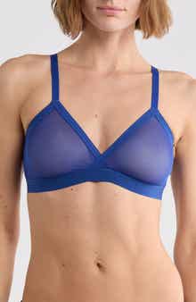 Sheer Stripe Triangle Bralette