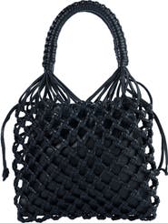 Adriana Castro La Red Mini Mesh Bag In Leather