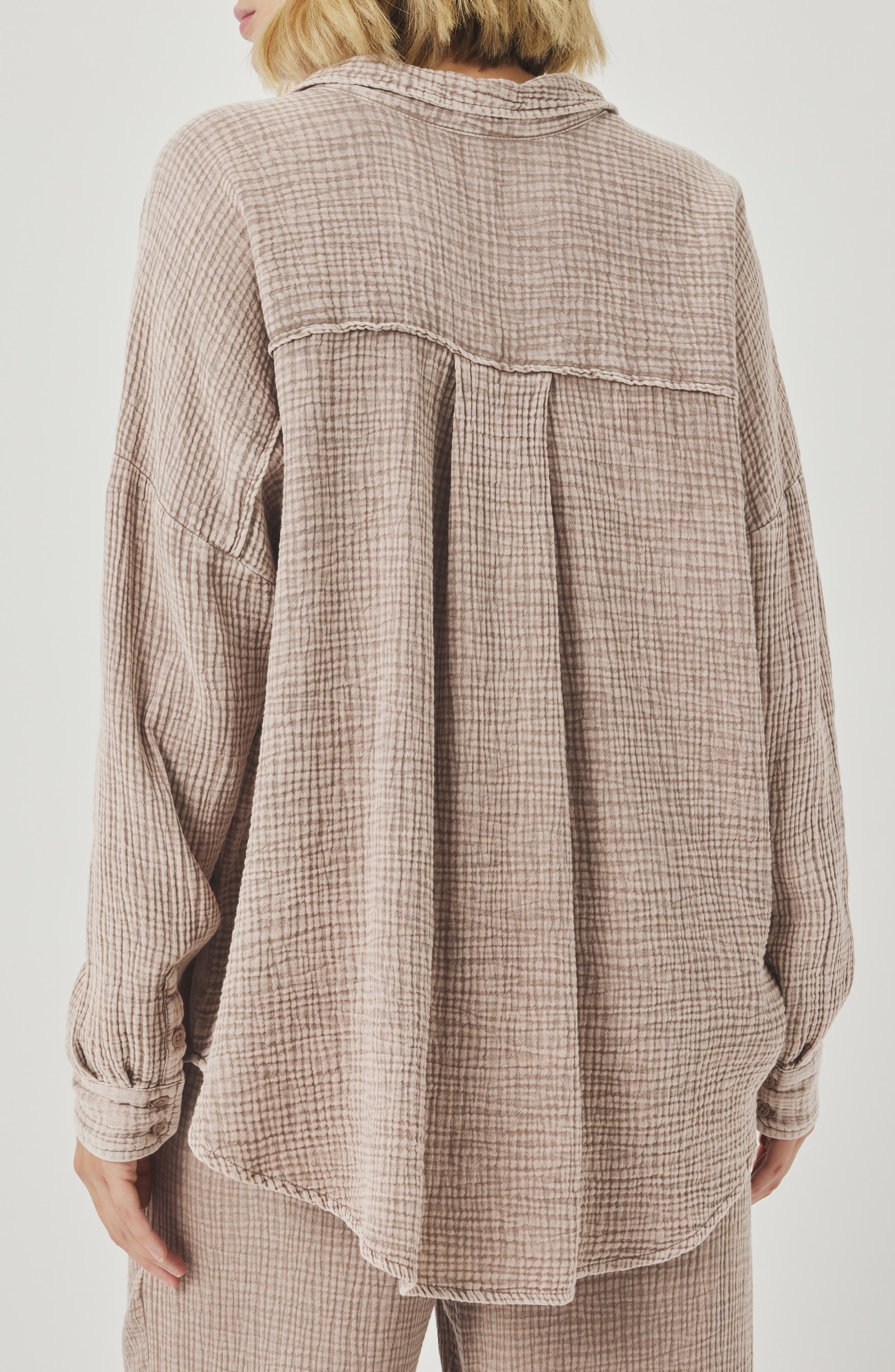 Ava Cotton Gauze Button-Up Shirt - image 4