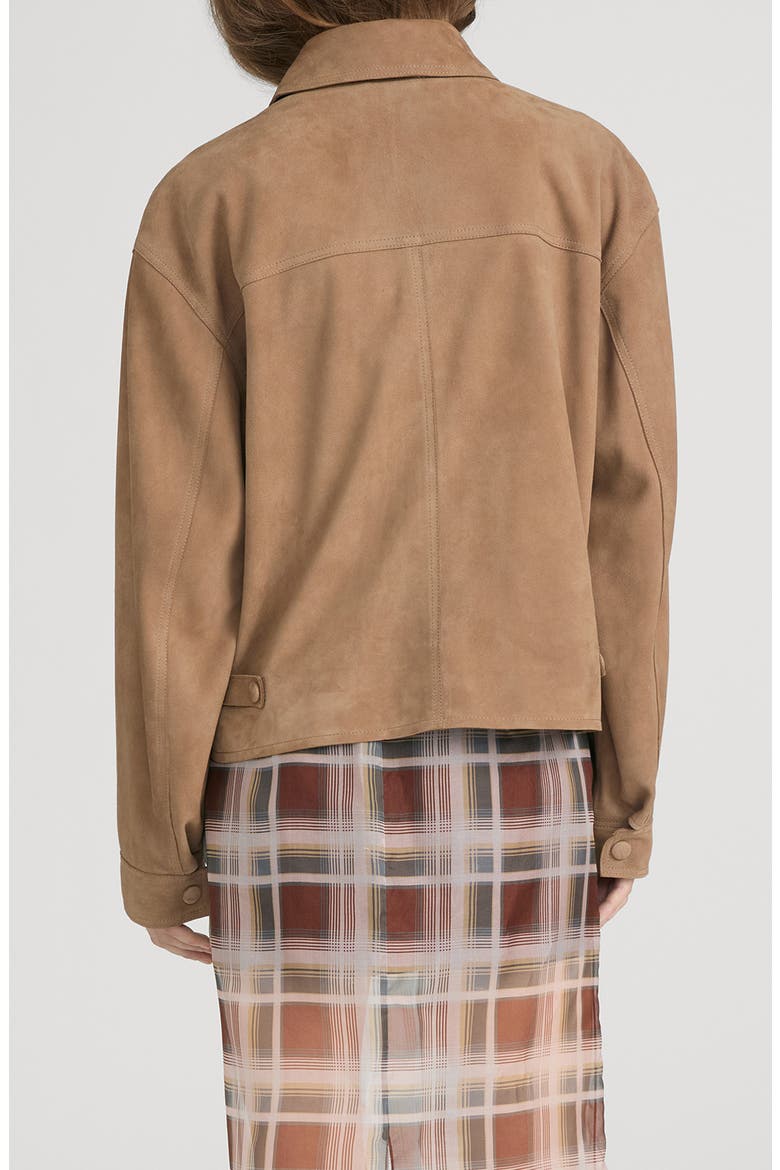 The Suede Utility Jacket, Alternate, color, CHAI