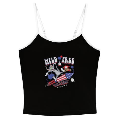 Junior's Tom and Jerry Wild and Free Duo  Tank Top