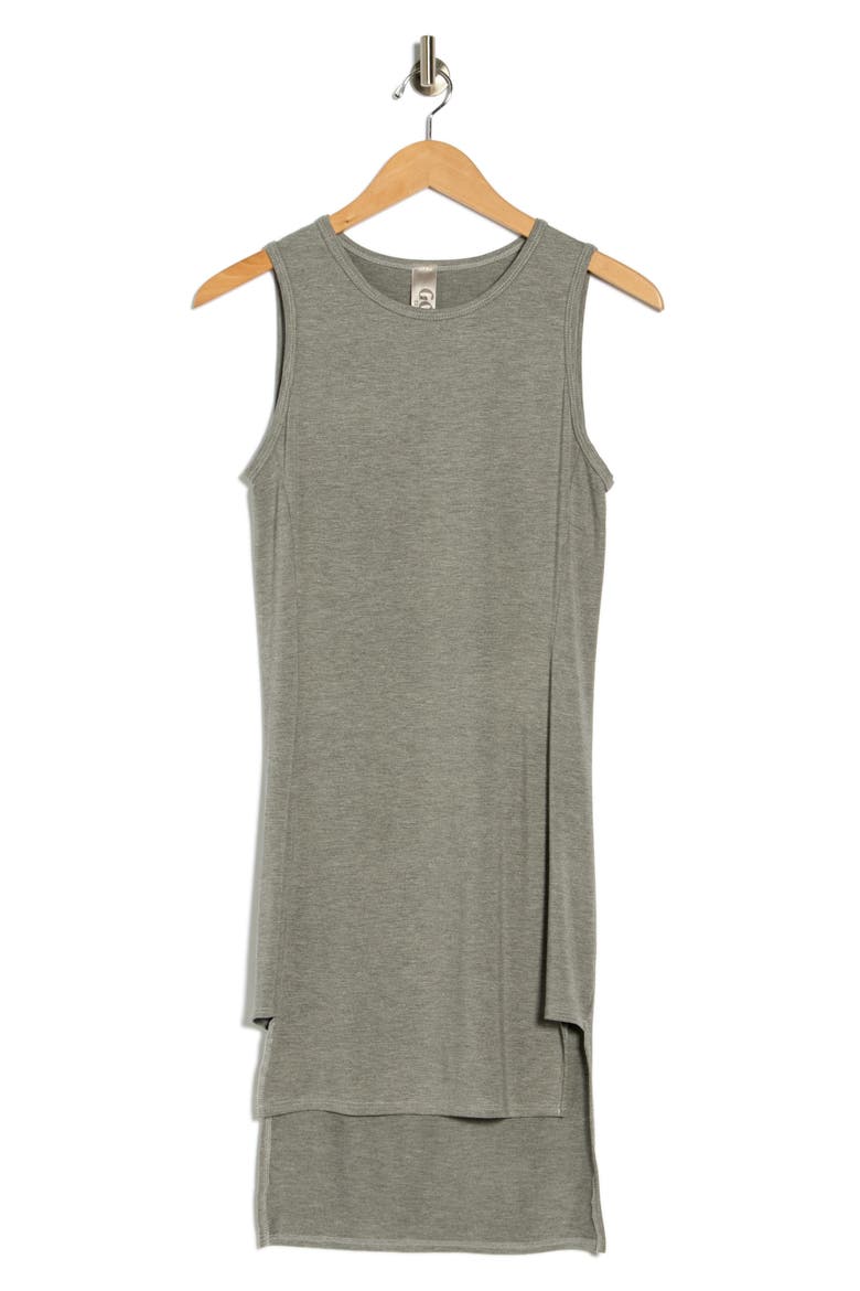 High/Low Jersey Minidress, Alternate, color, CHARCOAL