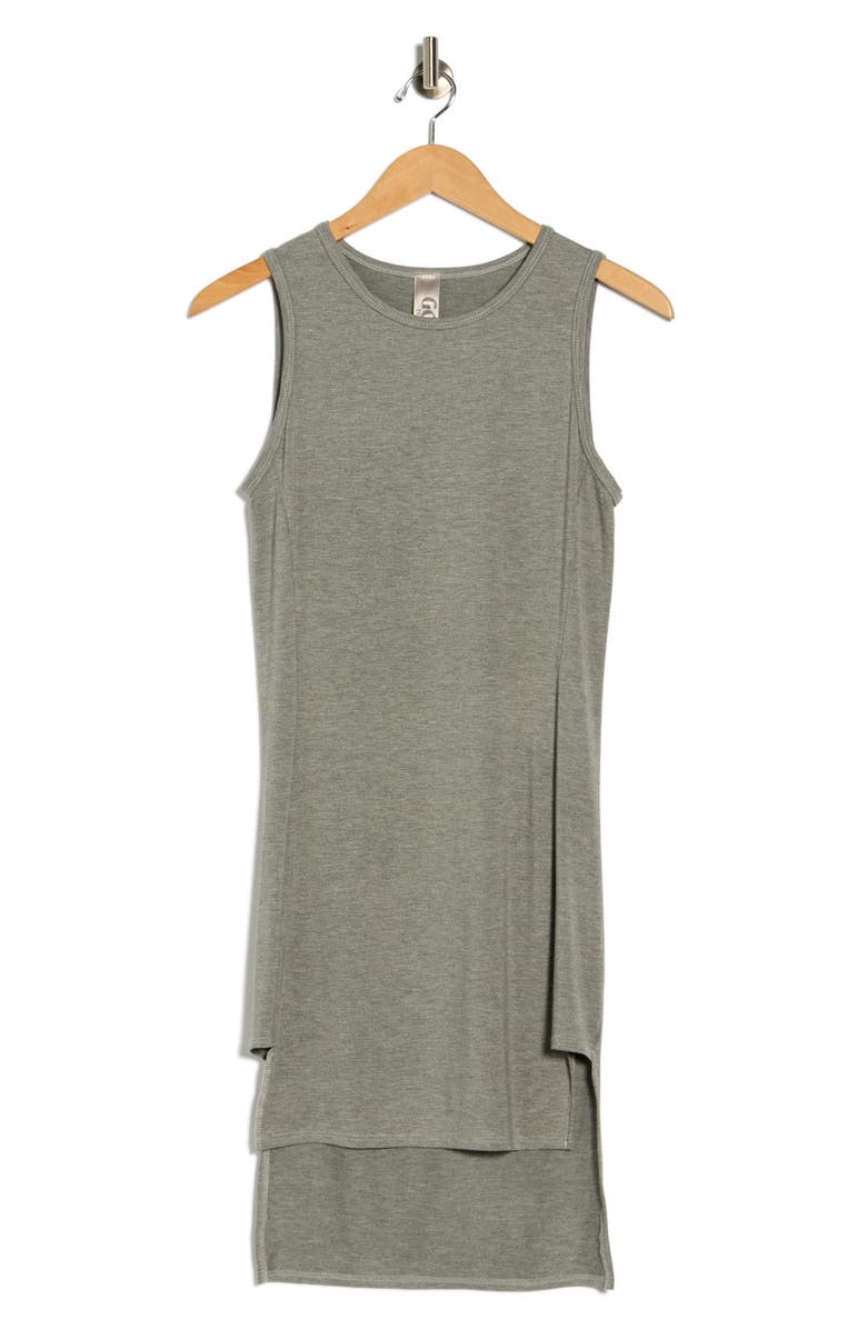 GO COUTURE High/Low Jersey Minidress, Alternate, color, Charcoal