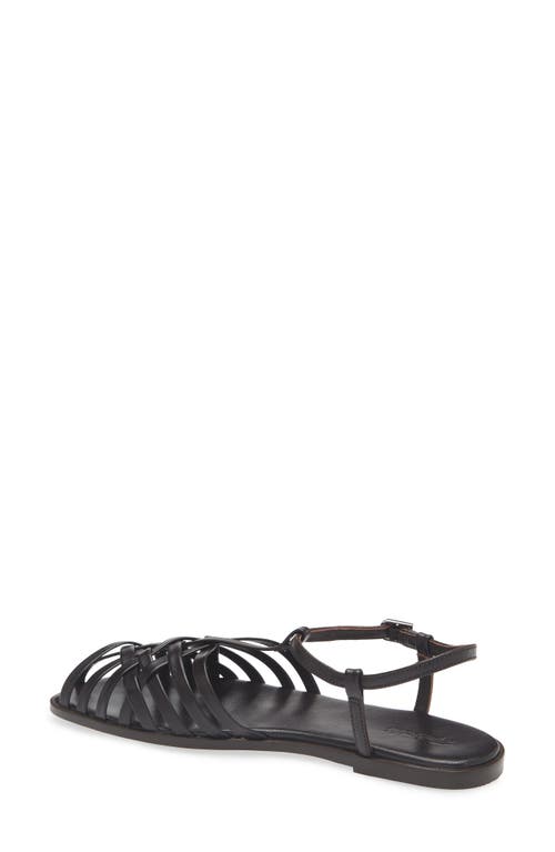 Madewell The Milano Fisherman Sandal In Dark Carob