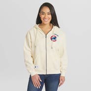 WEAR by Erin Andrews Women's WEAR by Erin Andrews Cream Chicago Cubs Full-Zip Hoodie