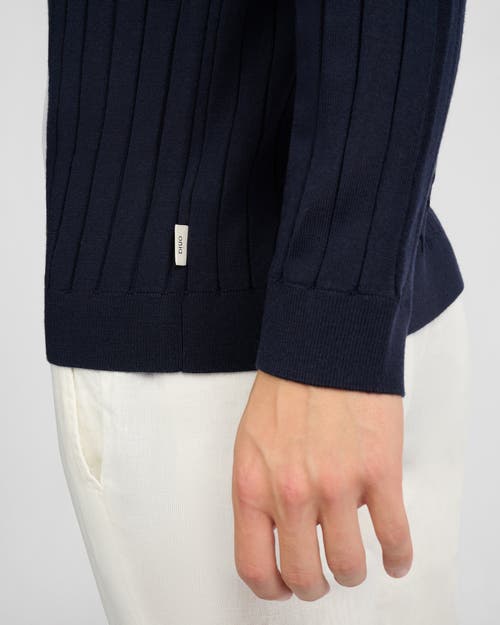 Onia Extra Fine Merino Wool Crewneck Sweater In Blue