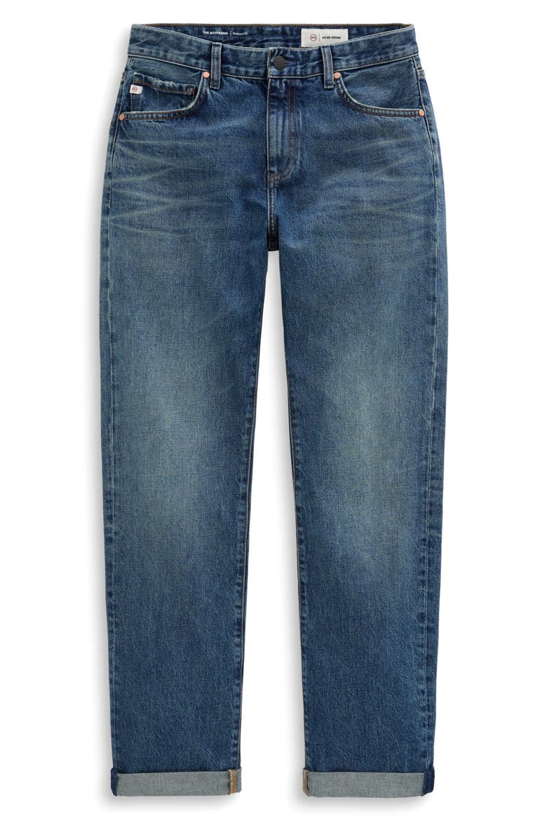 The Boyfriend Mid Rise Boyfriend Jeans, Alternate, color, 10 YEARS FRONT LINE