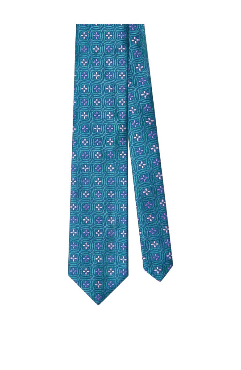 Robert Talbott Robert Fancy Floral of Class Necktie, Main, color, Teal